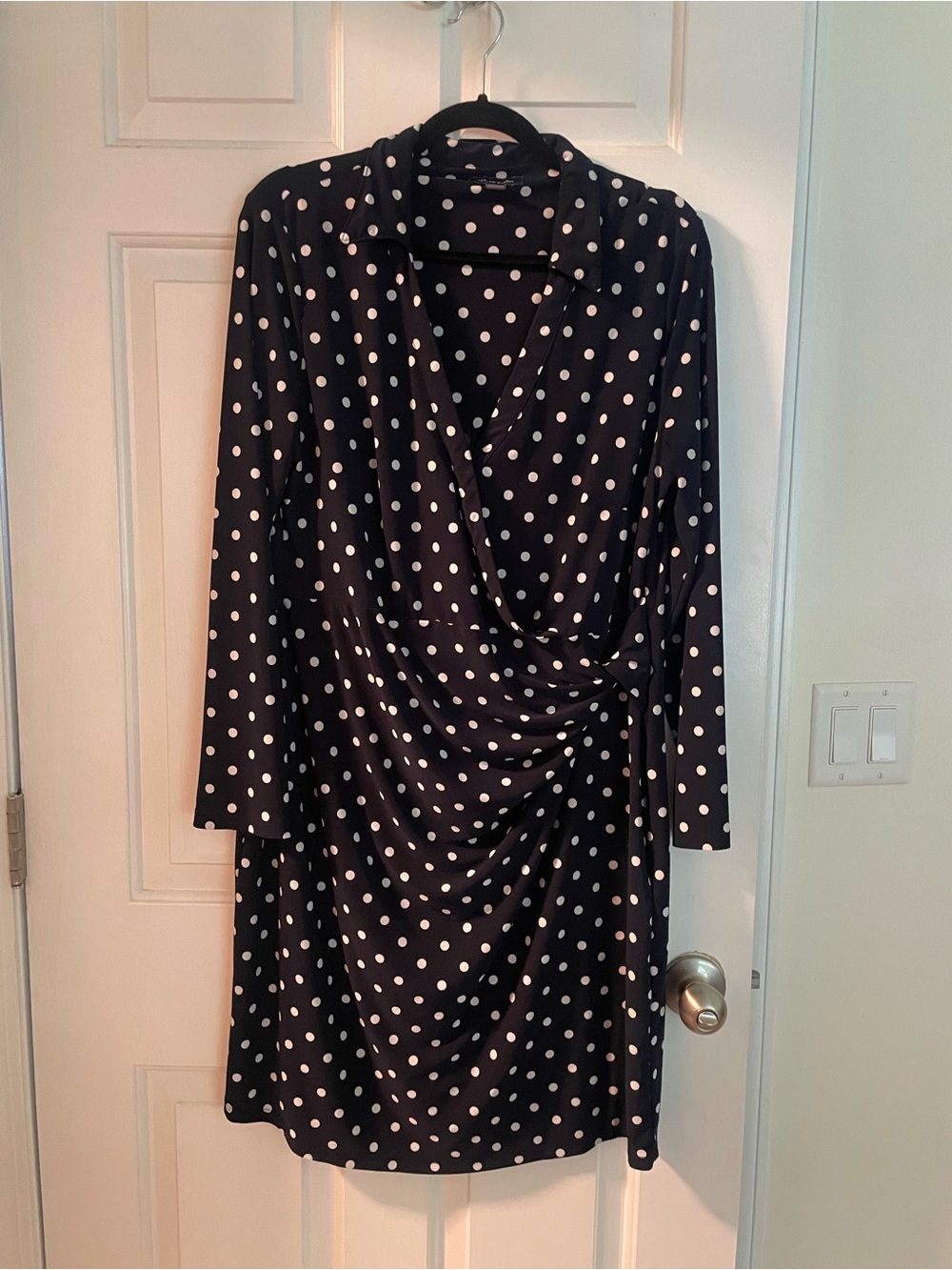 Polka Dot Wrap  Dress